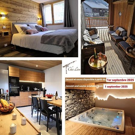 Chez Leon, Jacuzzi Et Sauna Des Le 1Er Septembre 2025 Samoens Exterior photo